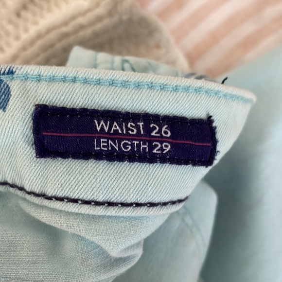 VIGOSS Denim Floral Blue Skinny Jeans - Picture 4 of 8